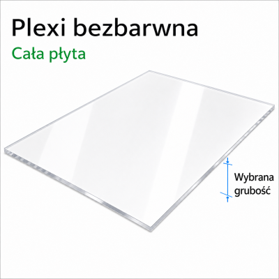 Plexi bezbarwna | Płyta PMMA | cała płyta